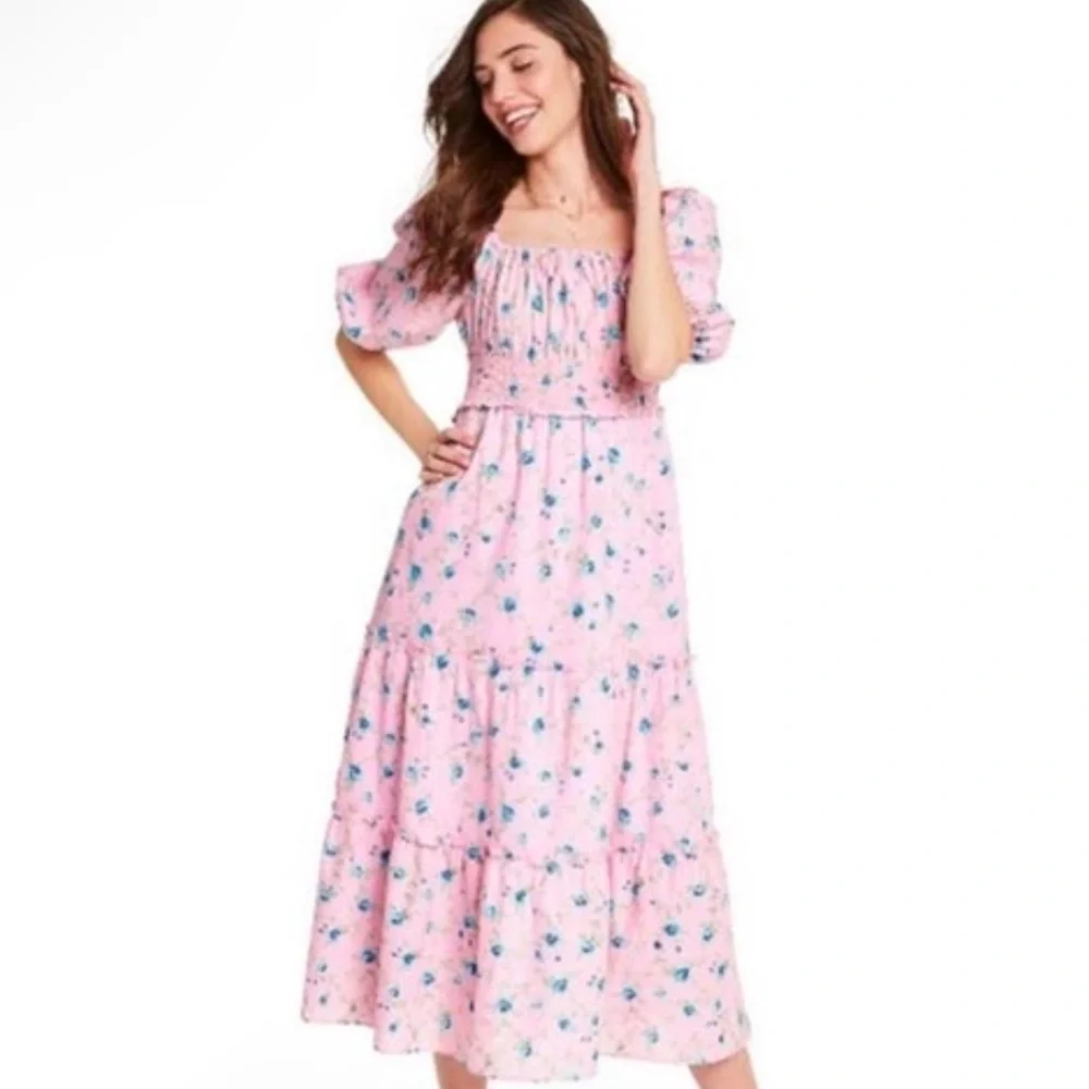 RARE LoveShackFancy x Target Sabine Floral Midi Dress - Picture 4 of 8